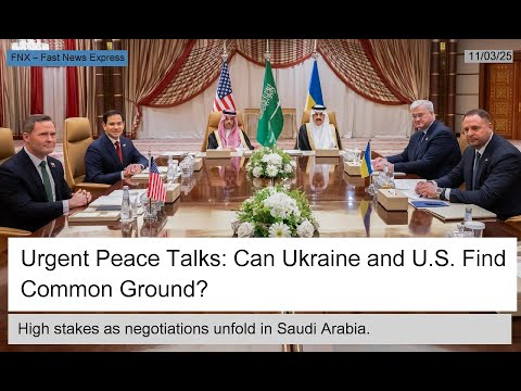 Can Ukraine and the U.S. Find Common Ground for Peace? Key Talks Begin in Saudi Arabia