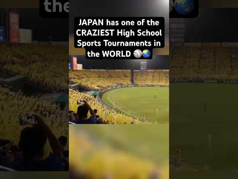 You have to see this High School Baseball Tournament in JAPAN 😱⚾️ #shorts