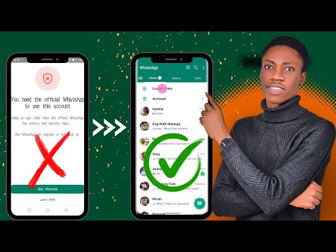 Fix You Need The Official WhatsApp to Use This Account Solution |Solve GB,FM,YO WhatsApp not opening
