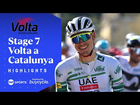 EXPLOSIVE FINAL STAGE! 🏆 | Men&#039;s Stage 7 2025 Volta a Catalunya Race Highlights | TNT Sports Cycling