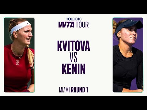 Petra Kvitova vs. Sofia Kenin | 2025 First Round Miami | WTA Match Highlights
