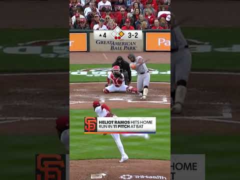 Heliot Ramos goes the other way after a long battle 💥 #sfgiants #Giants #MLB #HomeRun #OpeningDay