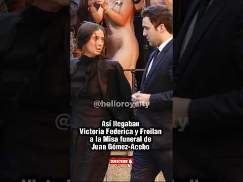 Victoria Federica y Froilan asisten a la misa de Juan Gómez-Acebo #victoriafederica #españa