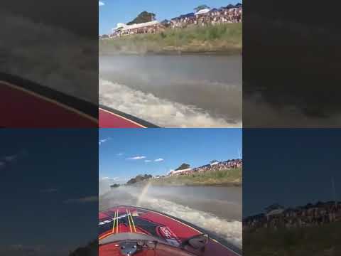 RACE BOAT CRASH INTO SHORE RIGHT IN FRONT OF US ONBOARD FOOTAGE! F1, SUPERCHARGED V8, TURBO 6