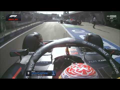 Max Verstappen near crash into Isack Hadjar on pit-lane Chinese GP 2025 Q3