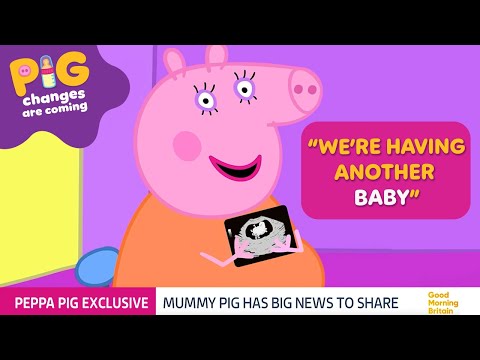 Mummy Pig&#039;s BREAKING News 🍼 | Good Morning Britain Peppa Pig Baby Announcement #PigChangesAreComing